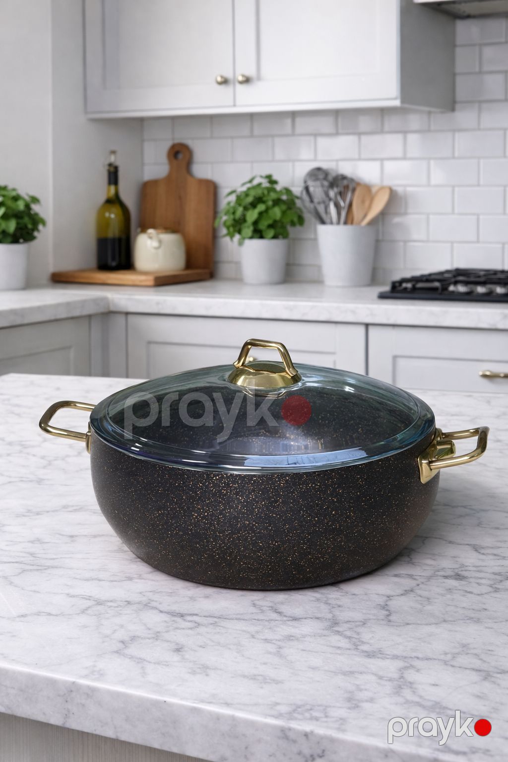 Qazan Sultanlı, qranit, qara, 28 sm, 6 l — Mallar, Bakı
