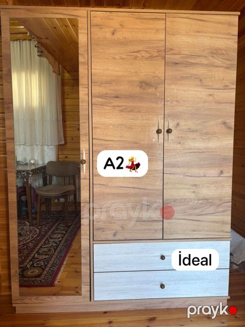 İşlənmiş, 3 qapılı, Güzgülü, Bej, Açılan, Düz dolab — Bakı