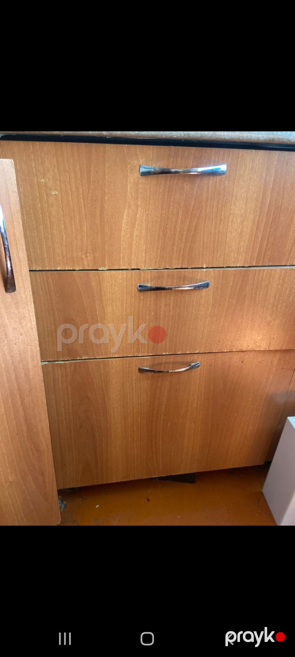 Mətbəx taç dəst mebeli dəsti - Material: ağac fakturalı Mdf/ldsp — Mətbəx mobilyası, Sumqayıt (4)