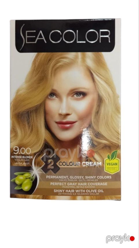 Saç boyası SEA Color 9.00 Tünd sarı dəst - BNE-608 — Bakı