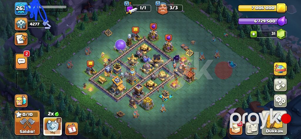 Salam Clash Of Clans Hesabı 263 seviye Full Hesab 3900 Klan Savaşı — Konsol oyunları, Bakı (6)