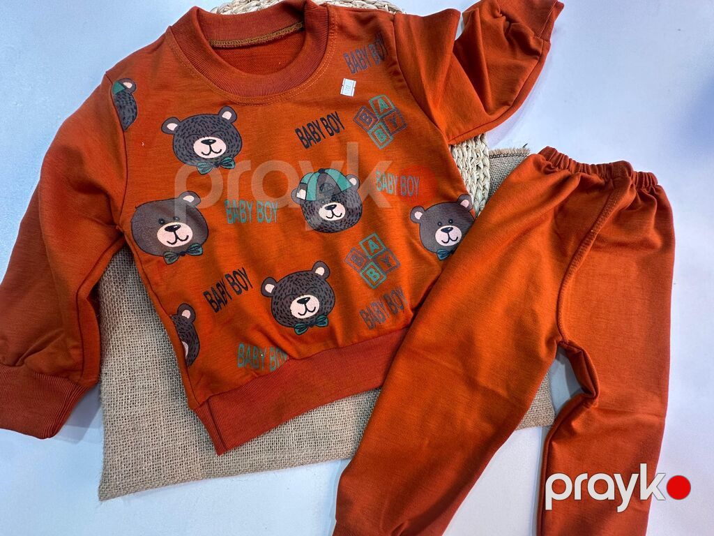 Uşaq idman dəsti – 2 hissə - Model: svitşot + şalvar - Parça: yumşaq — Uşaq geyimi, Bakı (3)