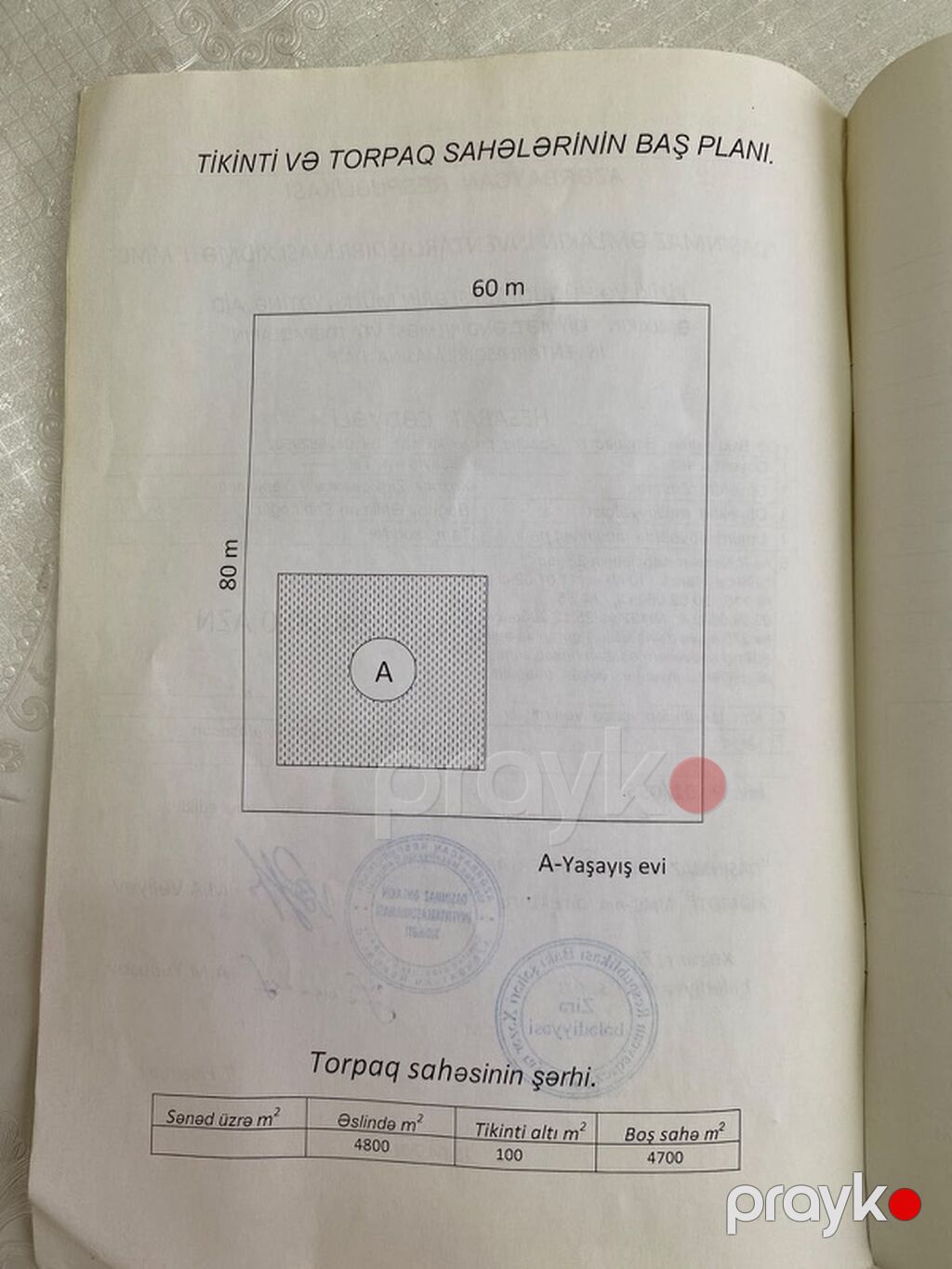 40 sot, Tikinti, Texniki pasport — Torpaq, Digah (2)