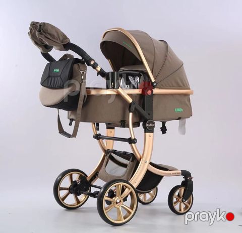 Uşaq arabası Kidilo G600, qəhvəyi — Bakı