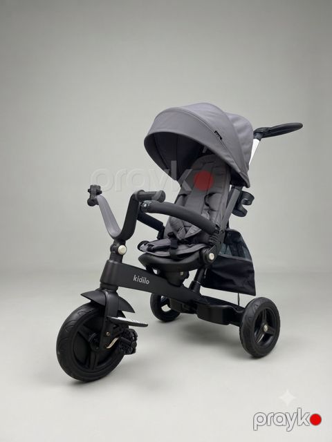 Üçtəkərli velosiped Kidilo N-3001, 1-5 yaş, metal/plastik, boz — Bakı