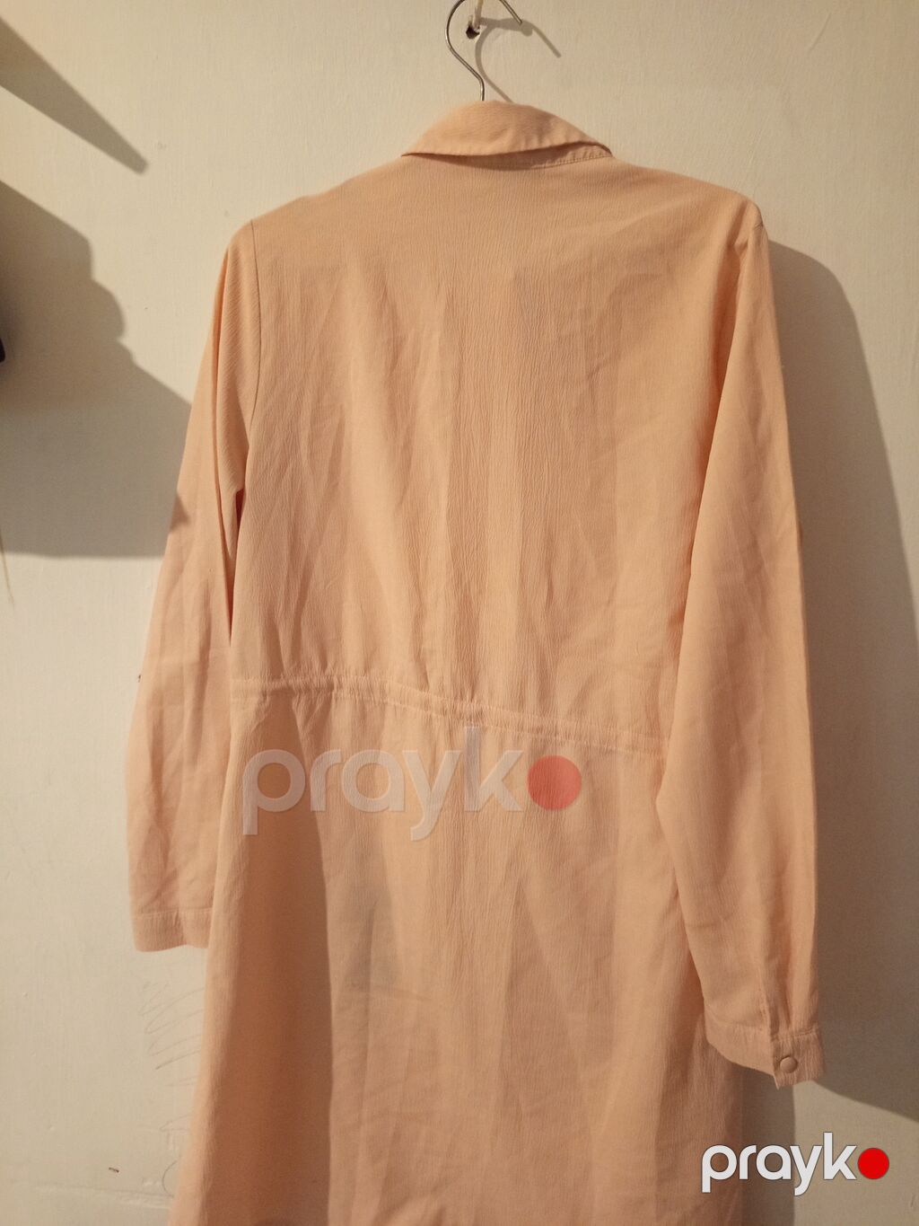 By Musti Collection qadın paltar/kimono-köynək - Rəng: açıq şaftalı — Gündəlik paltarlar, Digah (4)