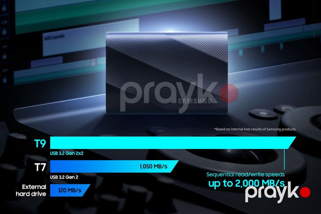 Xarici SSD "Samsung T9 1TB" — Kompüterlər və noutbuklar, Bakı (4)