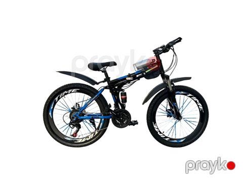 Velosiped Time, yığılmış, əlavə mehtərə, Çin - AYS-26", qara/mavi — Bakı