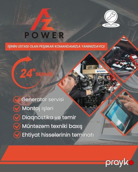Generator və tənzimləyici servisi — Bakı