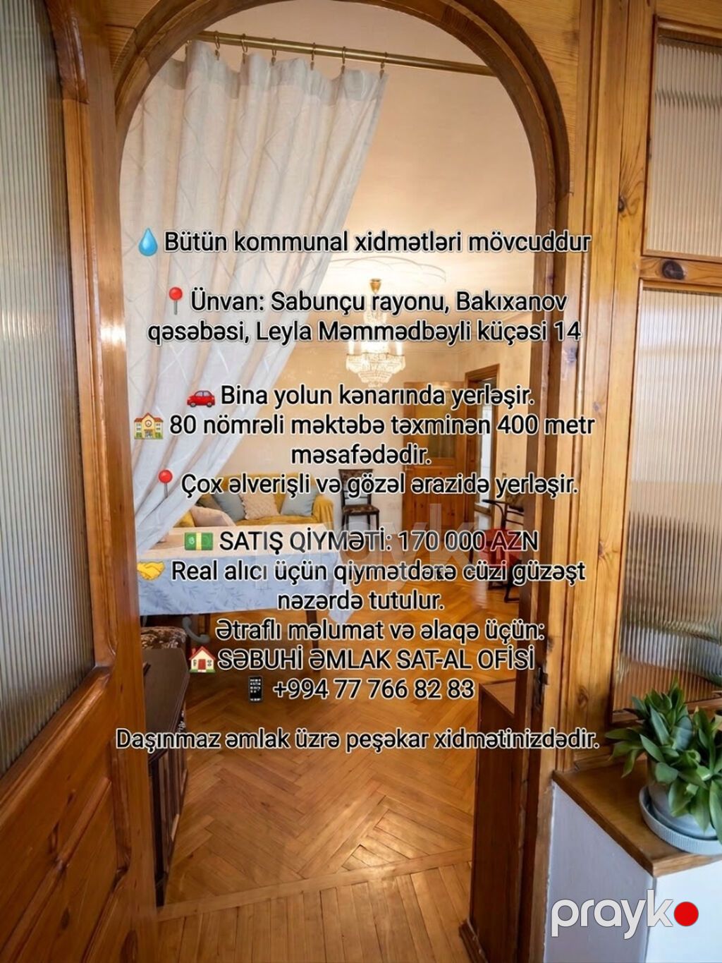 kupcali 3 otaqli bina evi satilir Sabuncu rayonu Bakıxanov — Mənzil, Bakı (7)