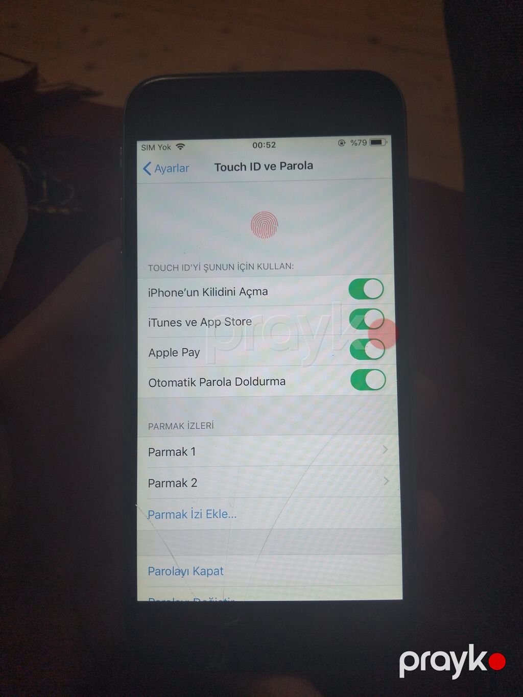 IPhone 6s, Space Gray, Barmaq izi — Apple iPhone, Gəncə (3)
