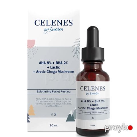 Üz üçün zərdab Celenes AHA 8% BHA 2% Lactic Chaga Mushroom, 30 ml — Bakı