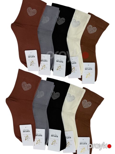Qadın corab dəsti 1197, 10 cüt, pambıq, ölçü 36-40 — Bakı