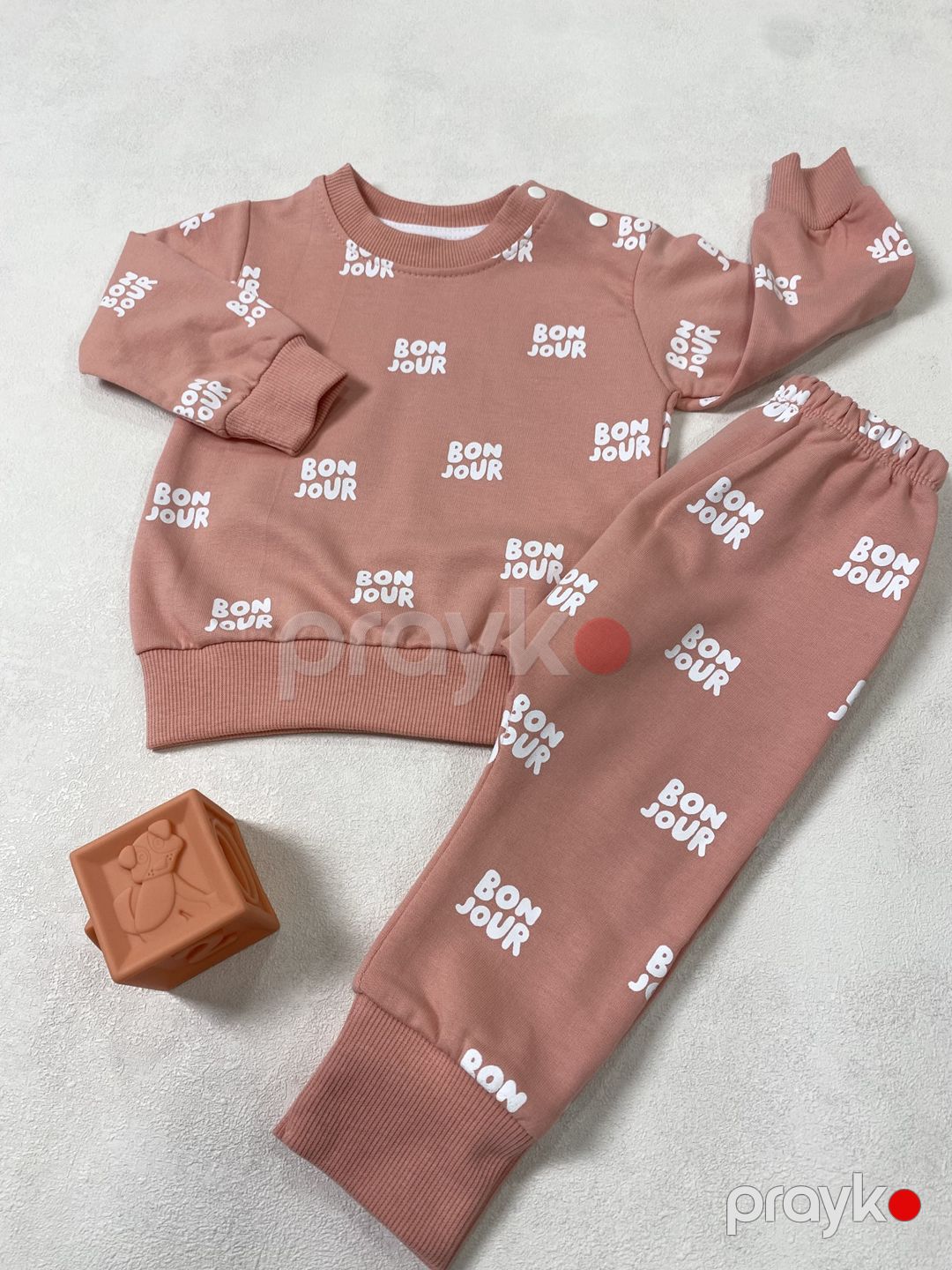Şalvarlı dəst qızlar üçün VC_2598214, pambıq, çəhrayı, ölçü 9-12 ay — Mallar, Bakı (2)