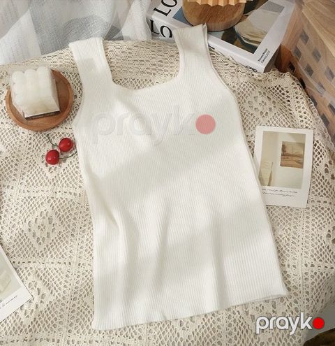 Qadın üçün qolsuz top, ağ, pambıq/neylon, ölçü One Size — Bakı