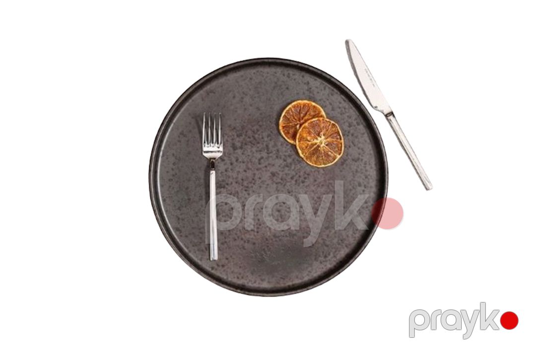 Boşqab Porland Stoneware Ironstone, dairə, 27 sm, qəhvəyi — Mallar, Bakı (3)