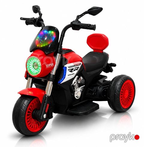 Uşaq elektrik motosikli AYKN_3189-2, qırmızı/qara, 2-5 yaş — Bakı