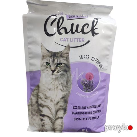 Pişik tualeti üçün doldurucu Chuck Lavender, 5 l — Bakı