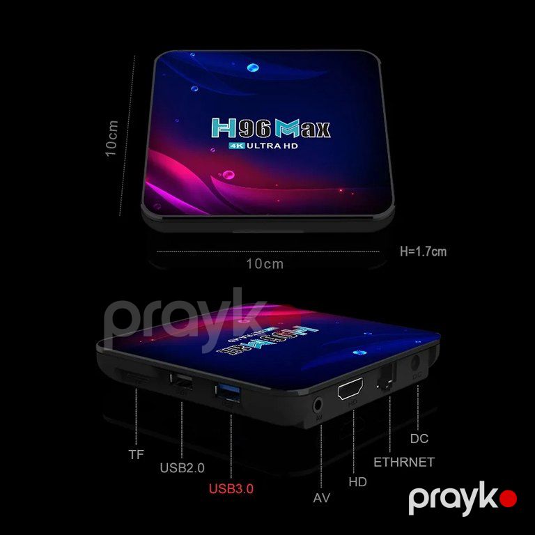 TV Box "H96MAX Ultra android 11 4ram 32GB" — TV və Video, Bakı (6)