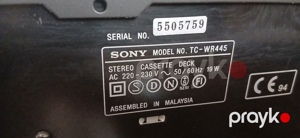 "SONY-Tc-wr445" кассетная дека — Səs texnikası, Bakı (8)