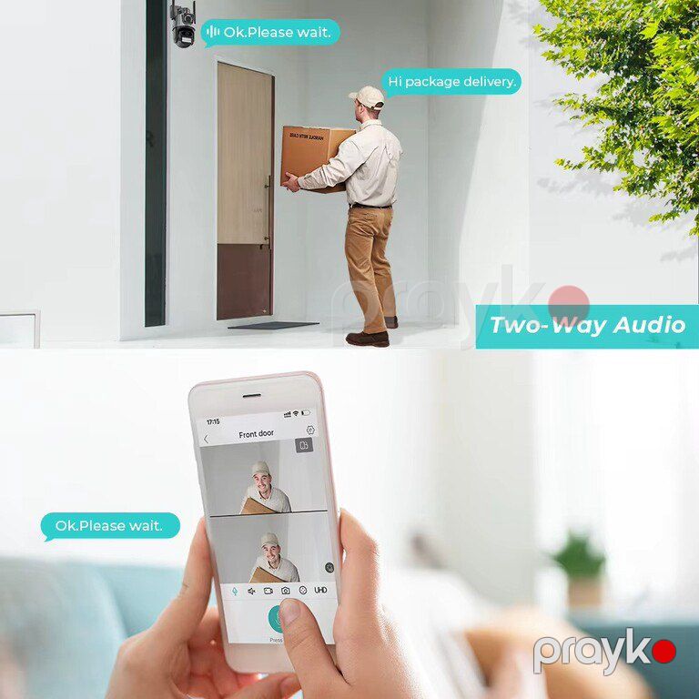 Smart IP kamera "P10Q 360° 8MP" — Ağıllı ev və təhlükəsizlik, Mingəçevir (8)