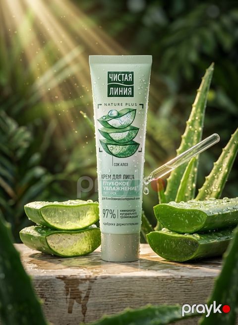Üz kremi Чистая Линия Сок Алоэ, 40 ml — Bakı
