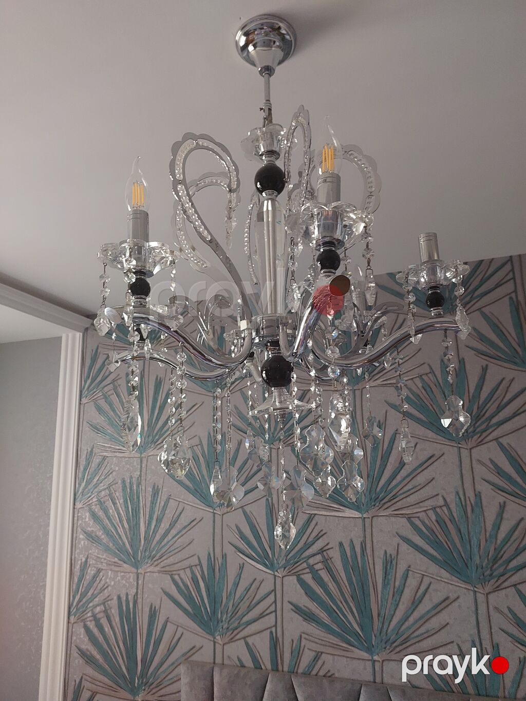 Çılçıraq, 5 lampa, Xrustal — Tavan is?qlar? v? cilc?raqlar, Bakı (4)