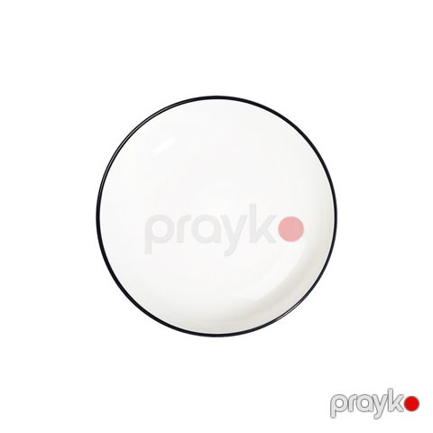 Dərin boşqab ID-Fine Modest Black Valle, farfor, ağ/qara, 550 ml, 20 sm — Bakı