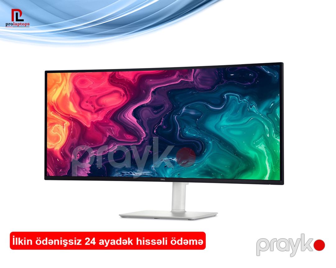 Curved Dell 34 Plus Usb-c Monitor - S3425DW 210-BQWR — Kompüterlər və noutbuklar, Bakı (2)