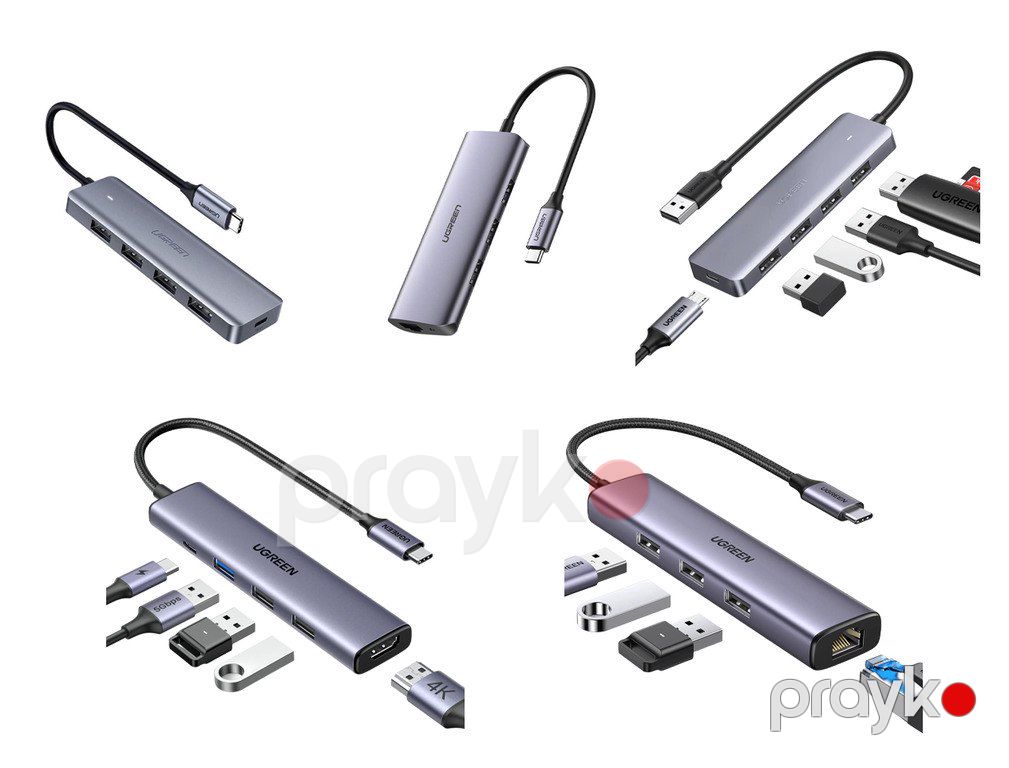 USB 3.0 HUB Adapterlər "Ugreen 60718 / 70336 / 60600 / 15495 / 50985" — Periferik cihazlar, Bakı (2)