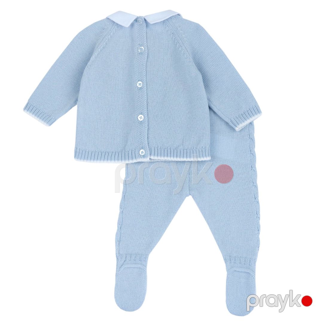 Yenidoğulanlar üçün dəst Chicco, mavi, köynək: 100% yun, şalvar: 100% yun, oğlanlar üçün, 1 ay - 8051700502112 — Mallar, Bakı (2)