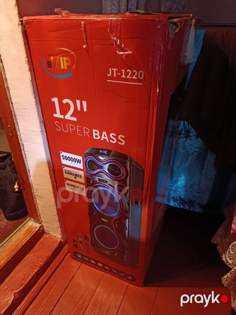 BVip JT-1220 portativ səs sistemi - 12" Super Bass sabvufer - Güc — Bakı