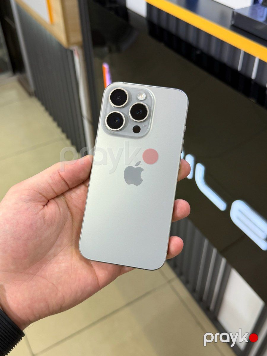 Apple iPhone 15 Pro White Titanium 128GB/8GB — Smartfonlar, Bakı (2)