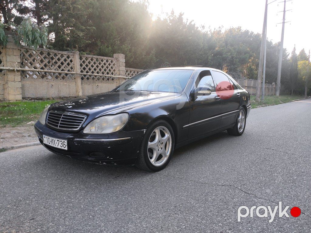 Mercedes S 320, 3.2 L, 2001 il, 220 741 km — Avtomobillər, Bakı (2)