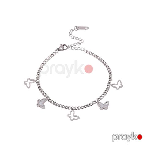 Qolbaq qadınlar üçün, gümüşü, polad, 230 mm — Bakı
