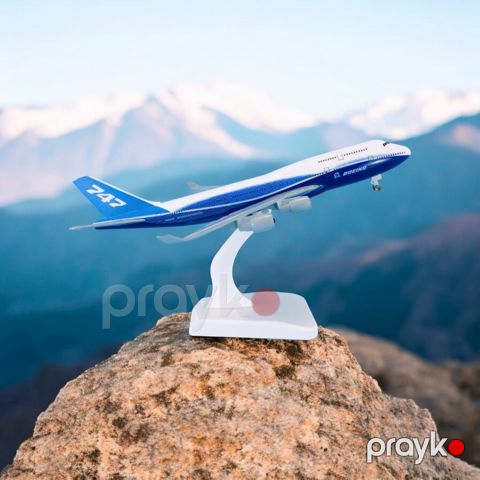 Dekorativ təyyarə modeli F35-ag-275, 19x17x10 sm, ağ/mavi — Bakı