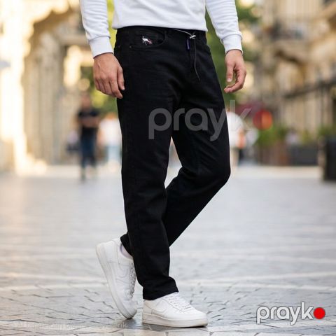 Kişilər üçün baggy cins SDJ010, qara, pambıq, ölçü 30 — Bakı