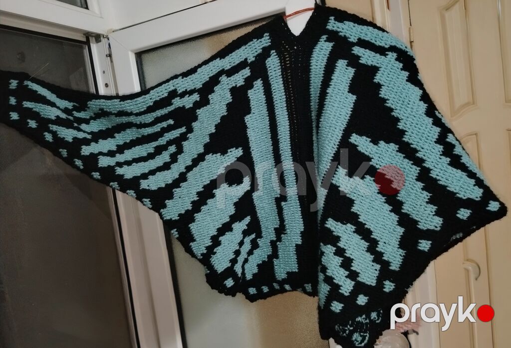 Trend kəpənək jaket - Model: geniş “kəpənək” silueti ilə çiyindən — Coqlar və zaqetlər, Siyəzən (2)