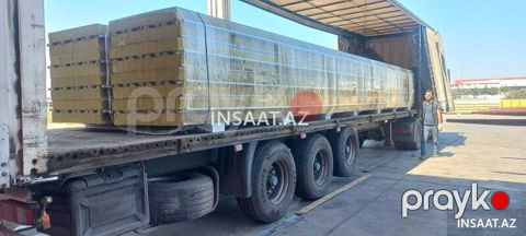 100 mm daş yunu sendviç panel – yanğına dözümlü
