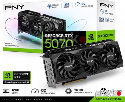 Pny GeForce RTX 5070 oc 12GB GDDR7 — Bakı