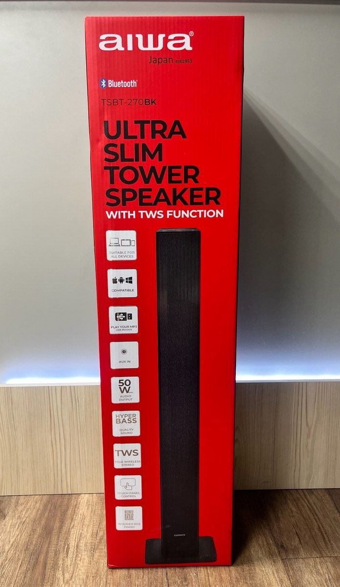 Aıwa TSBT-270BK Ultra Slim Tower Speaker — Səs texnikası, Bakı (5)
