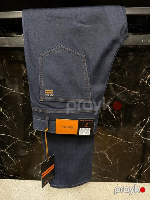 Kişilər üçün düz cins 2366544, göy, pambıq, ölçü 34 — Bakı