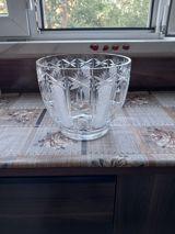 Kəsimli kristal şüşə qab - Material: qalın, şəffaf kristal şüşə — Saida — Dining tableware