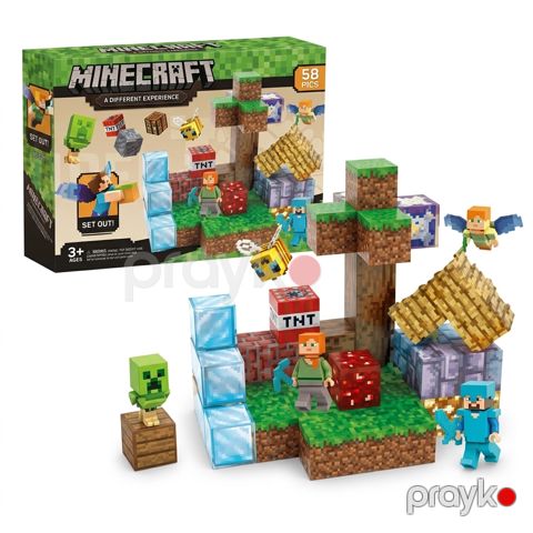 Konstruktor Minecraft 521-1, 3+ yaş, 58 element — Bakı