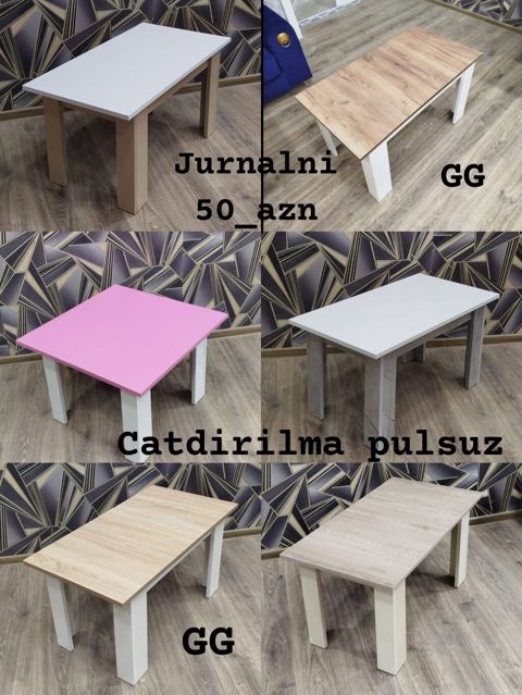 Yeni və Sifarişlə Jurnalni 50_azn Ölçü 90/50 Yerdən hund 48sm Rəng — Min bir xirdavat dunyasi — Furniture