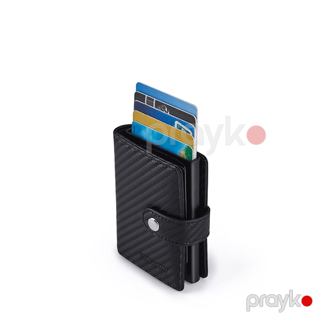 Kişilər üçün dəri pul kisəsi William Polo POLO215273, qara — Mallar, Bakı (2)