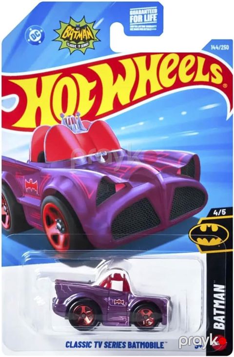 Maşın Hot Wheels Classic TV Series Batmobile Batman, Metal, Bənövşəyi, Əl ilə idarəetmə — Bakı
