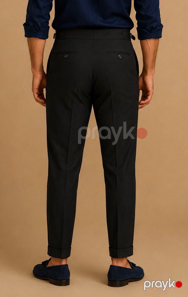 Kişilər üçün gündəlik şalvar 2375155, qara, pambıq, ölçü 31 — Mallar, Bakı (2)