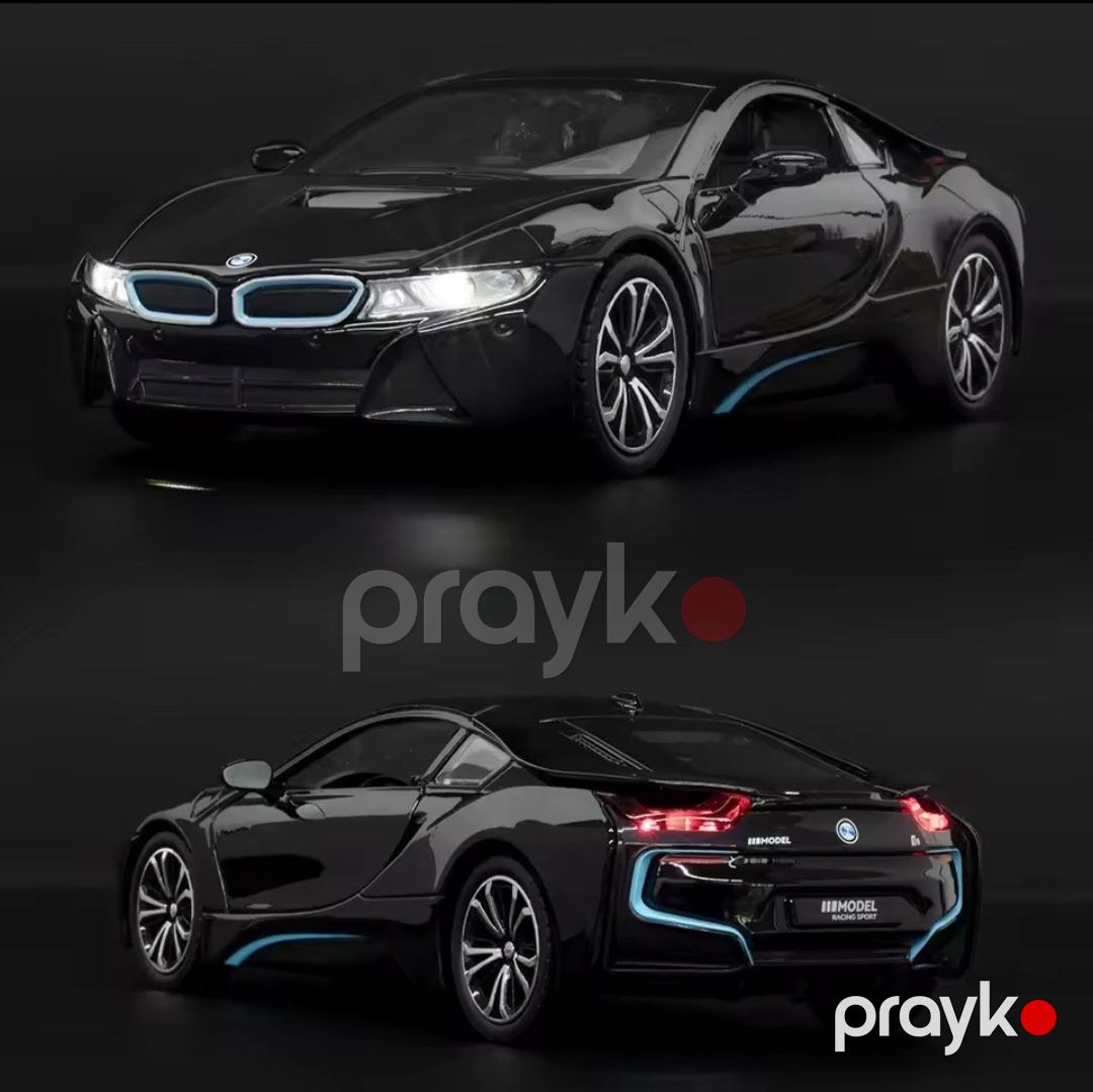 Maşın BMW I8, qara, 19.5x7.5x4.5 sm — Mallar, Bakı (3)