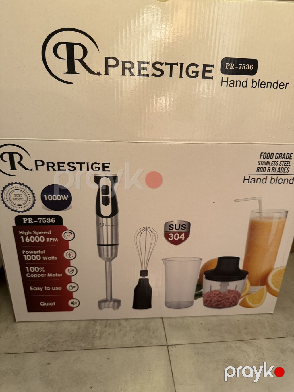 Prestige PR-7536 əl blenderi seti Çoxfunksiyalı mətbəx yardımçısı — Blenderlər, xırdalayanlar və mikserlər, Bakı (2)
